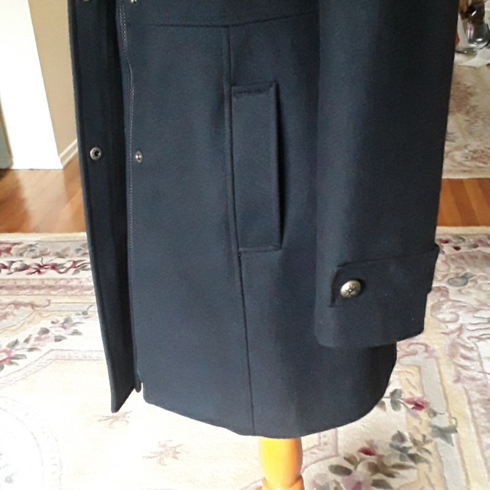 ESPIRIT BLACK Wool coat size L - Picture 3 of 16